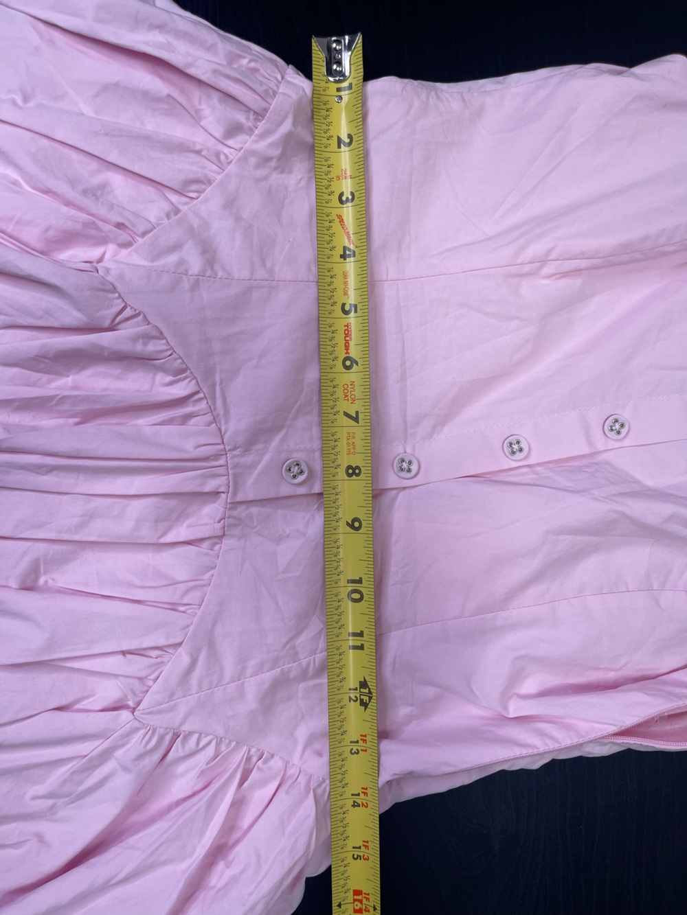 Peppermayo Genie Mini Dress Baby Pink 100% Cotton Fit & Flare Drop Waist Sz 6 - Picture 12 of 17